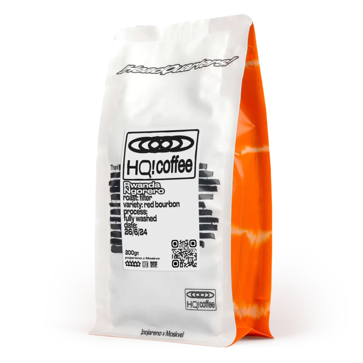 Пачка кофе Руанда Нямашеке Хиллс Анаэробная 72 часа от HQ! Coffee