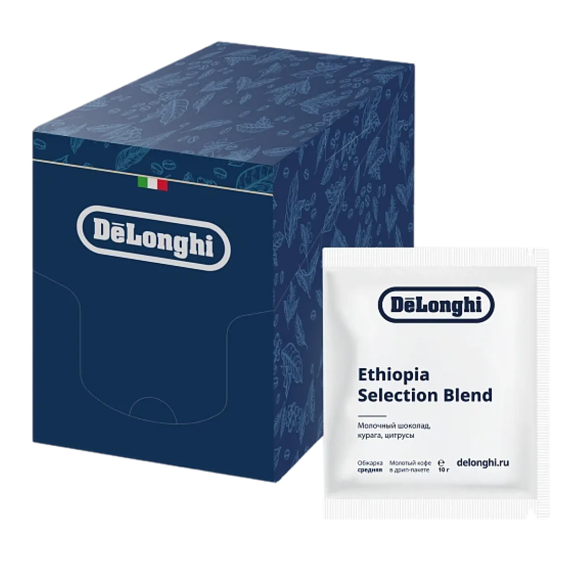 Кофе в дрип-пакетах De'Longhi Signature Coffee Ethiopia Selection Blend 10 шт.