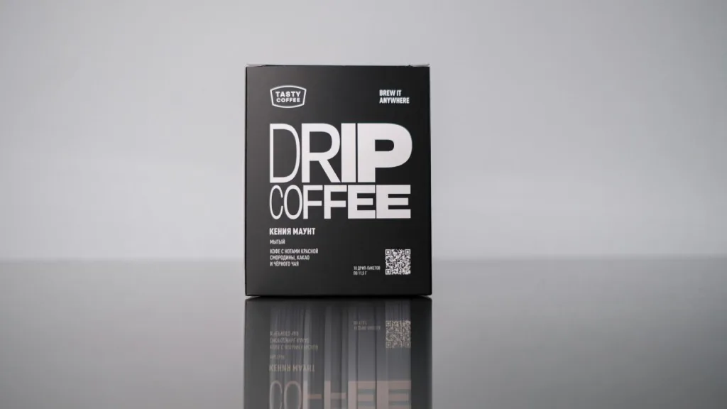 Кения Маунт в дрип-пакетах, обжарщик Tasty Coffee