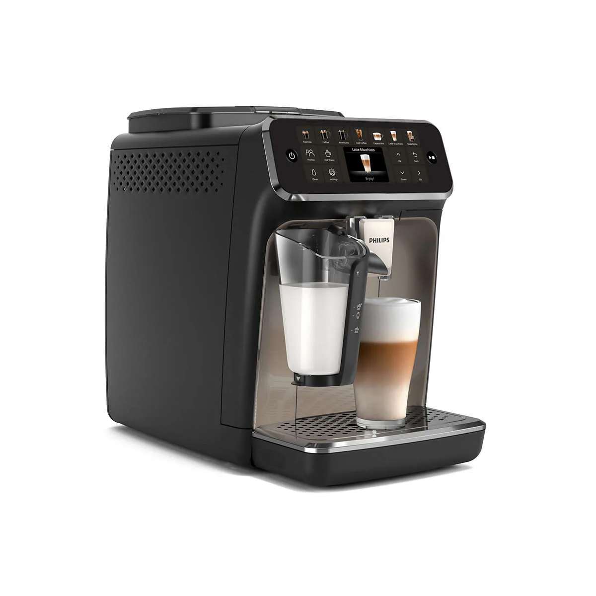 Кофемашина Philips EP4449/70 LatteGo, вид сбоку