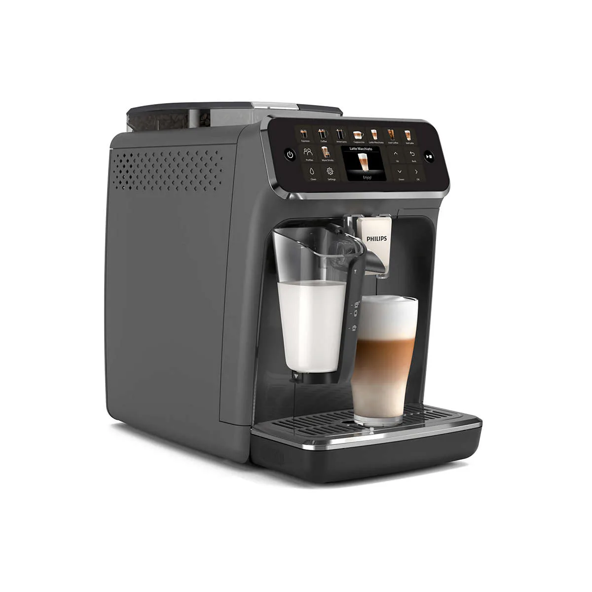 Кофемашина Philips EP5544/50 LatteGo, вид сбоку