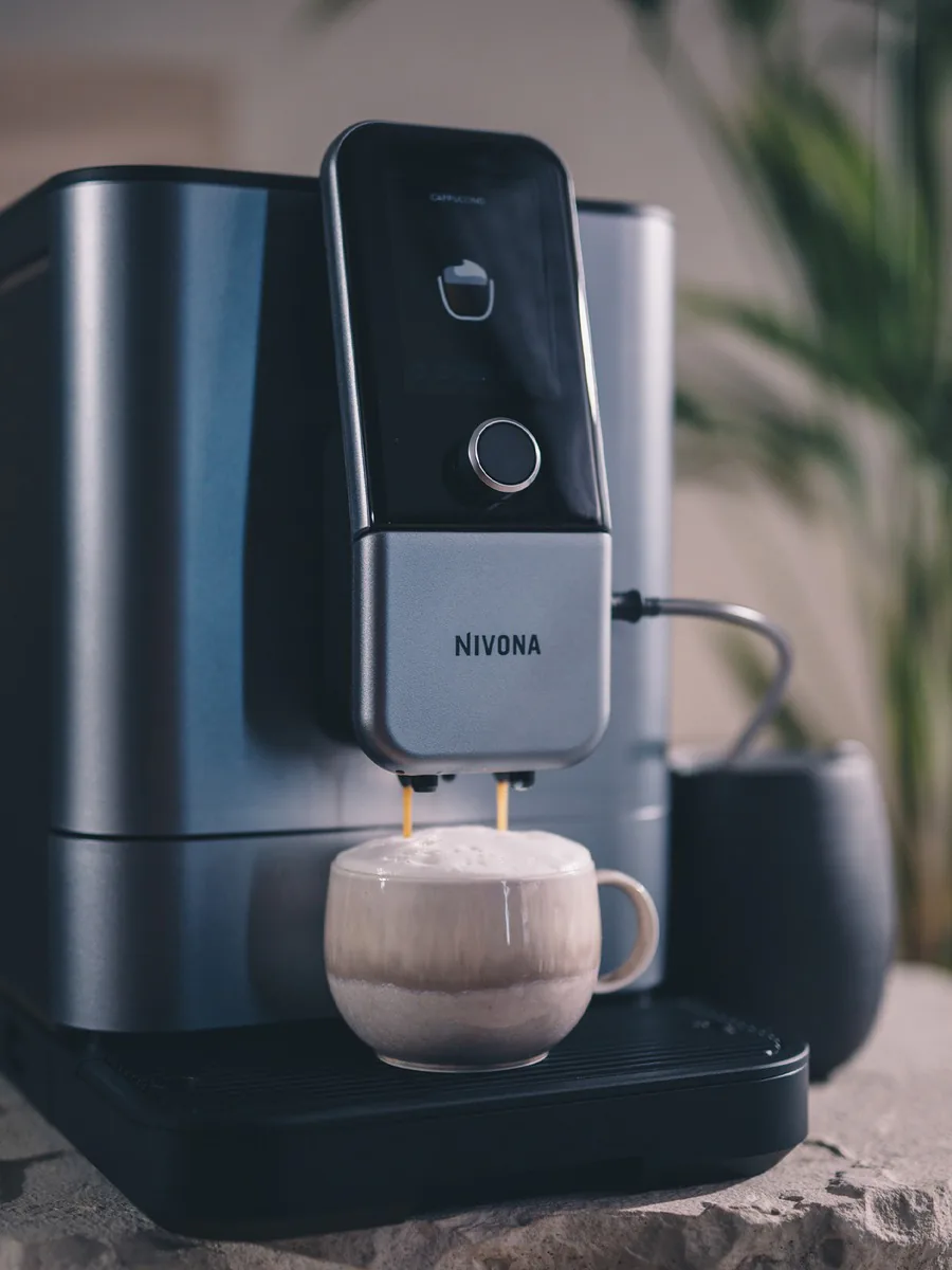 Автоматическая кофемашина Nivona CafeRomatica NIVO 8107 в жемчужно-голубом корпусе, дополнительный кадр
