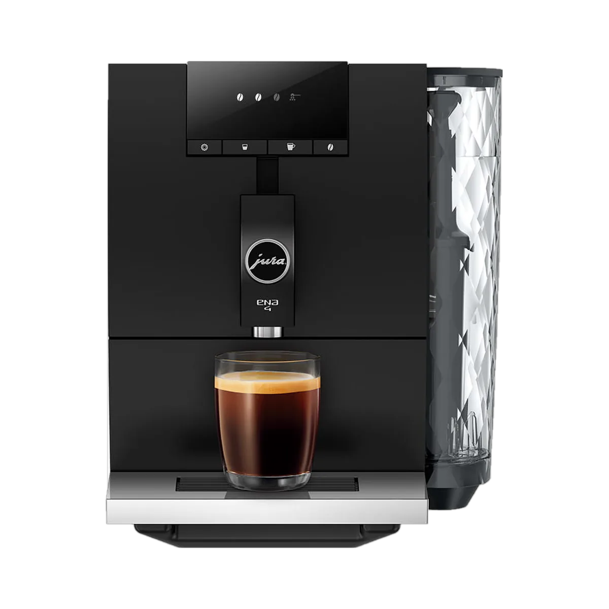Кофемашина Jura ENA 4 Full Metropolitan Black (15501), чёрная, вид спереди
