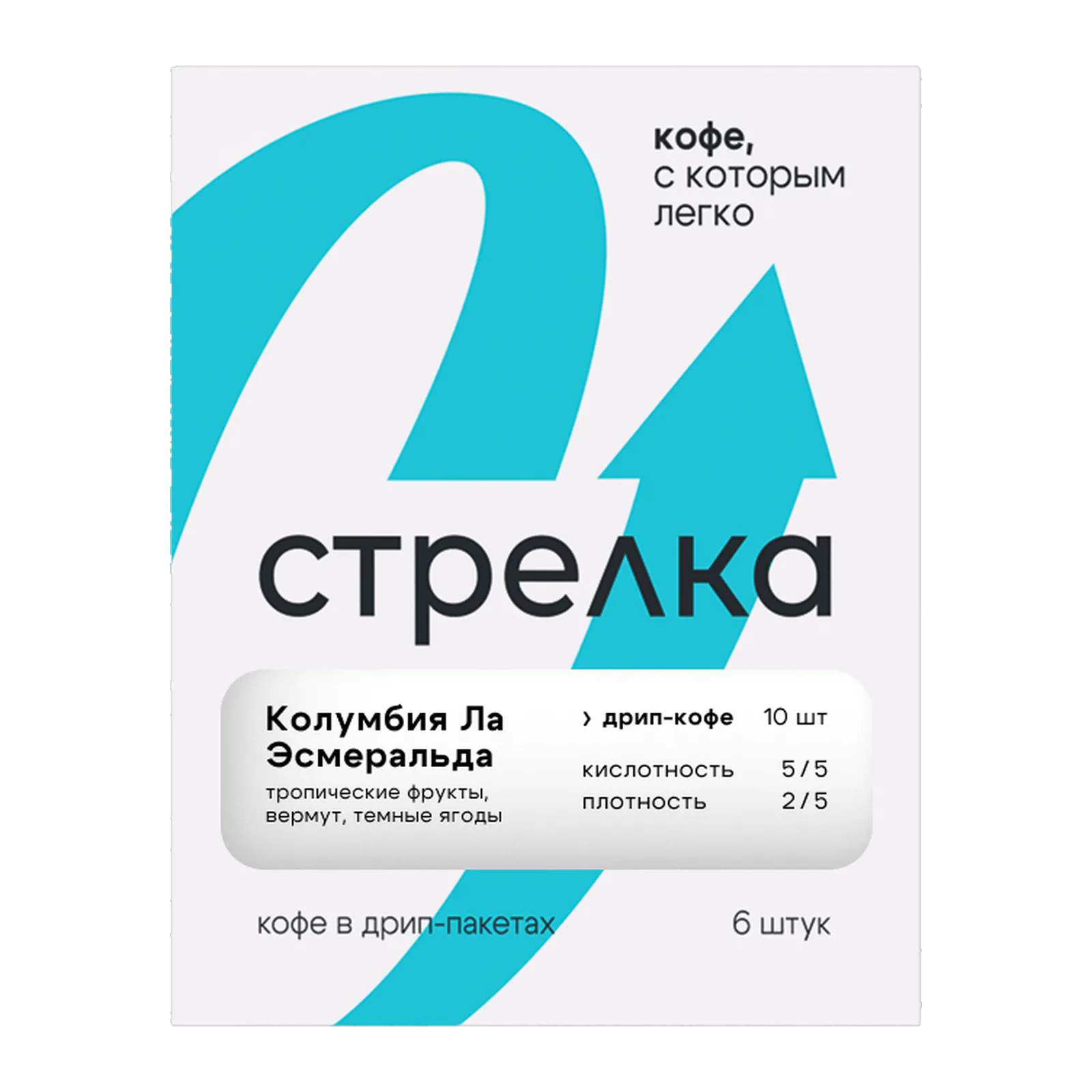 Коробка дрип-пакетов Колумбия Ла Эсмеральда от обжарщика Стрелка Кофе
