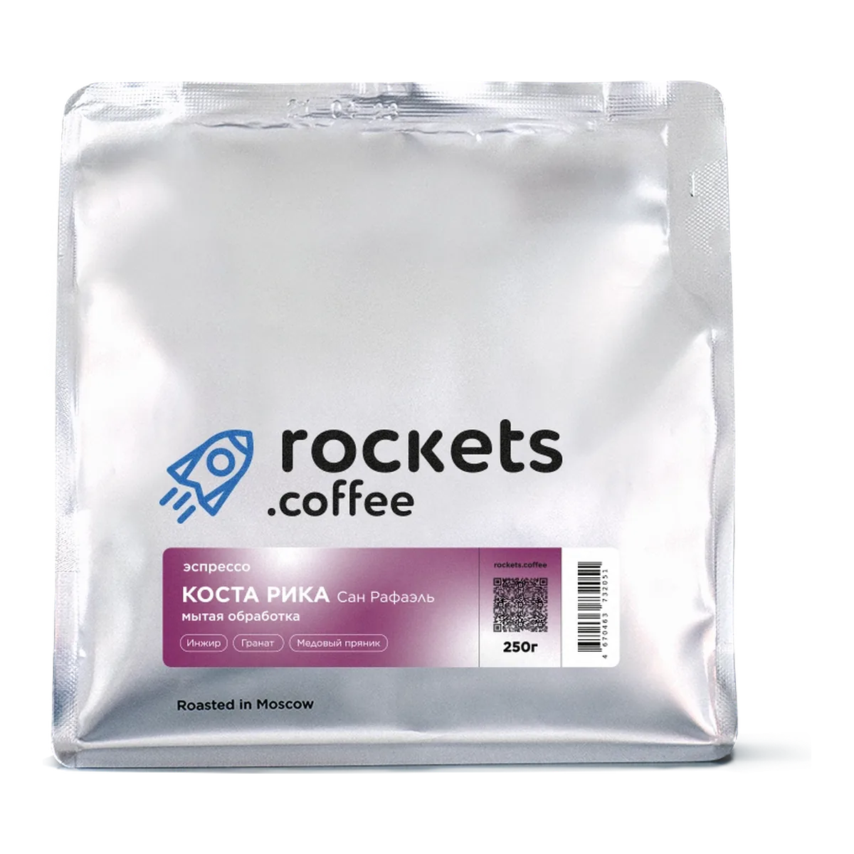 Кофе Коста-Рика Сан Рафаэль от Rockets Coffee, пачка 250 г, зерно