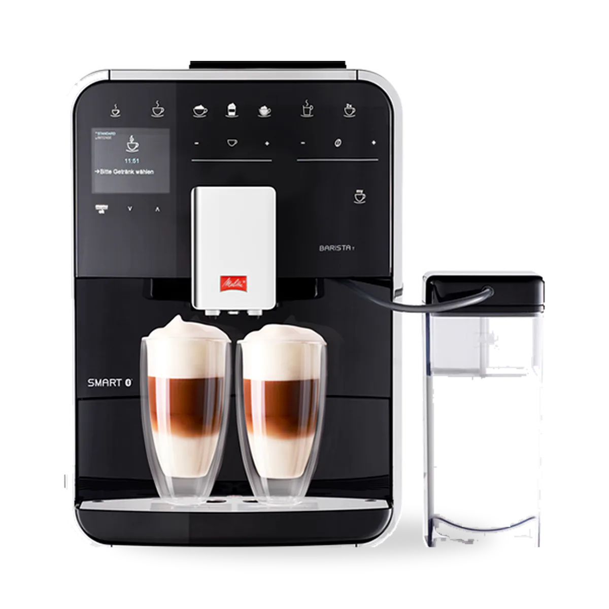 Автоматическая кофемашина Melitta Caffeo Barista T Smart F 830-002 в чёрном корпусе