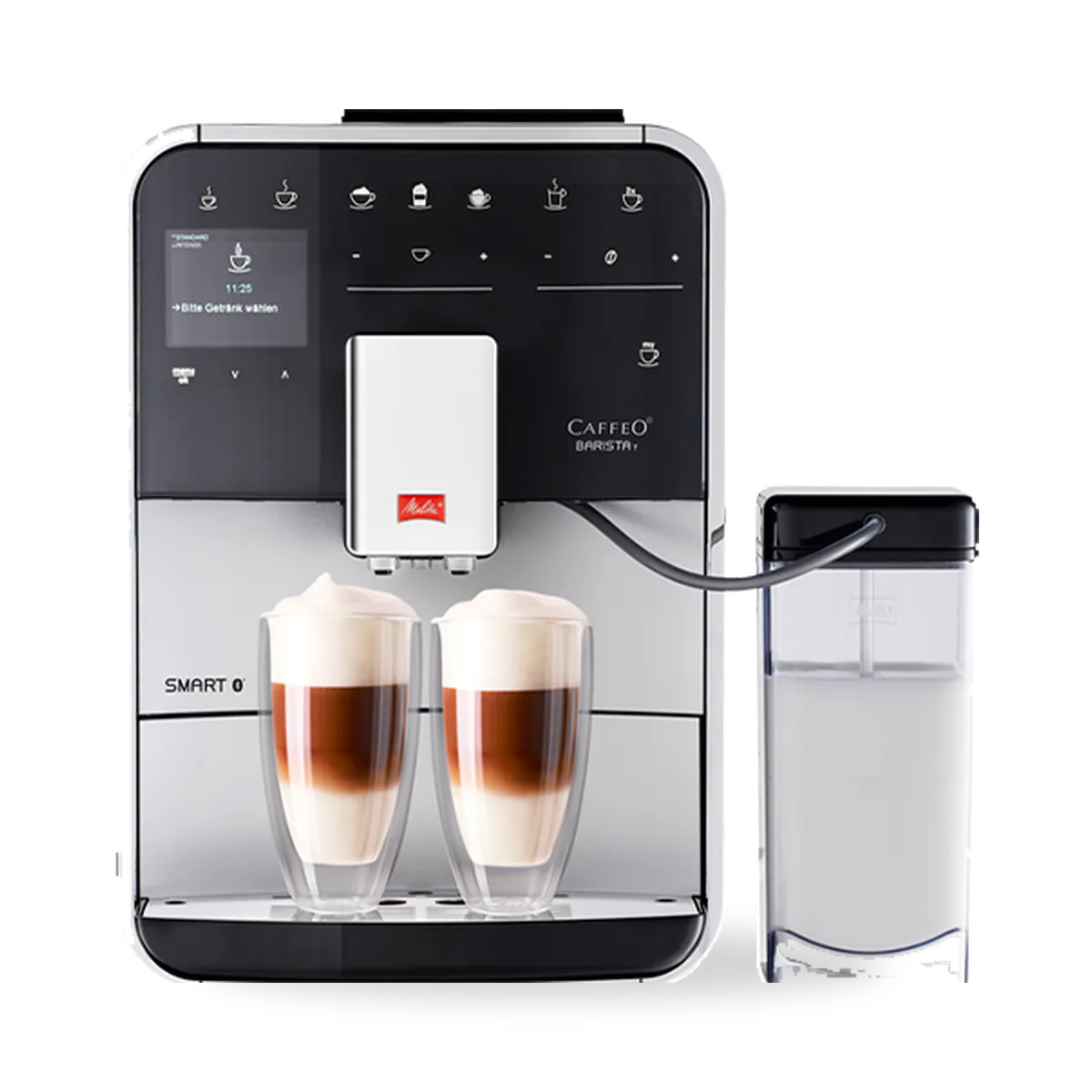 Автоматическая кофемашина Melitta Caffeo Barista T Smart F 830-101 в серебристом корпусе