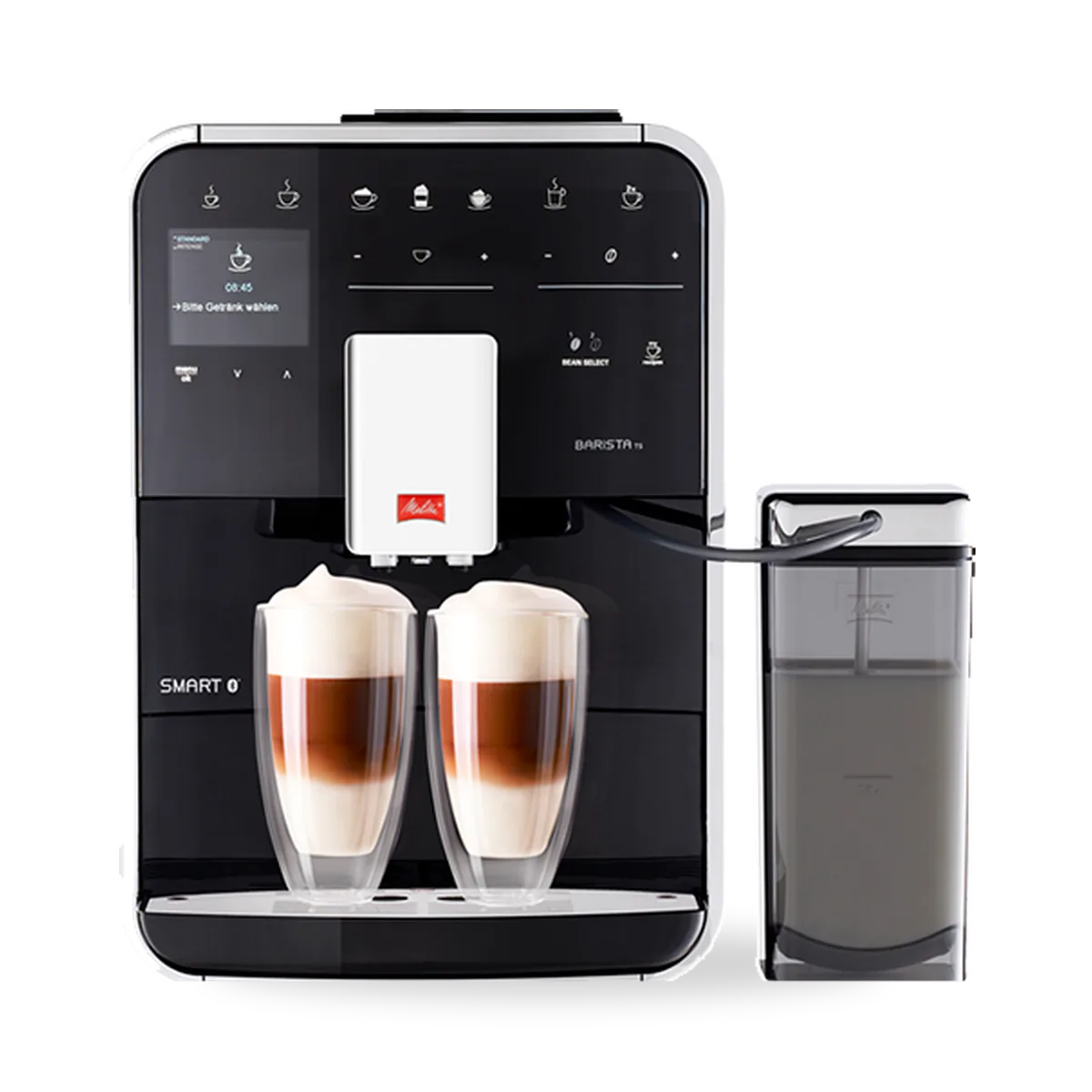 Автоматическая кофемашина Melitta Caffeo Barista TS Smart F 850-102 в чёрном корпусе