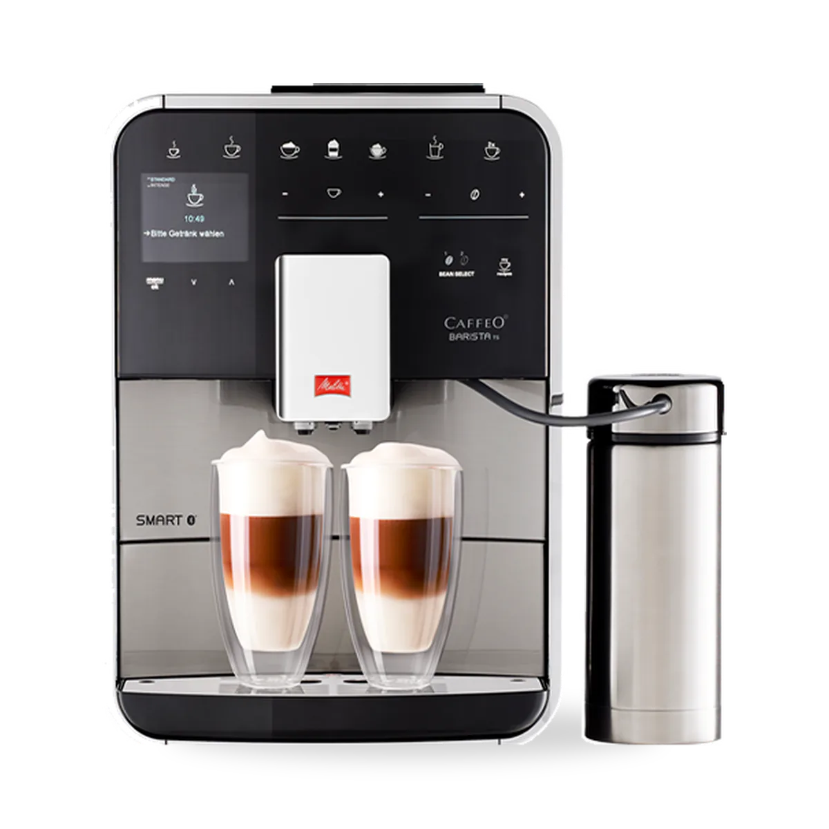 Автоматическая кофемашина Melitta Caffeo Barista TS Smart SST F 860-100 в корпусе из нержавеющей стали