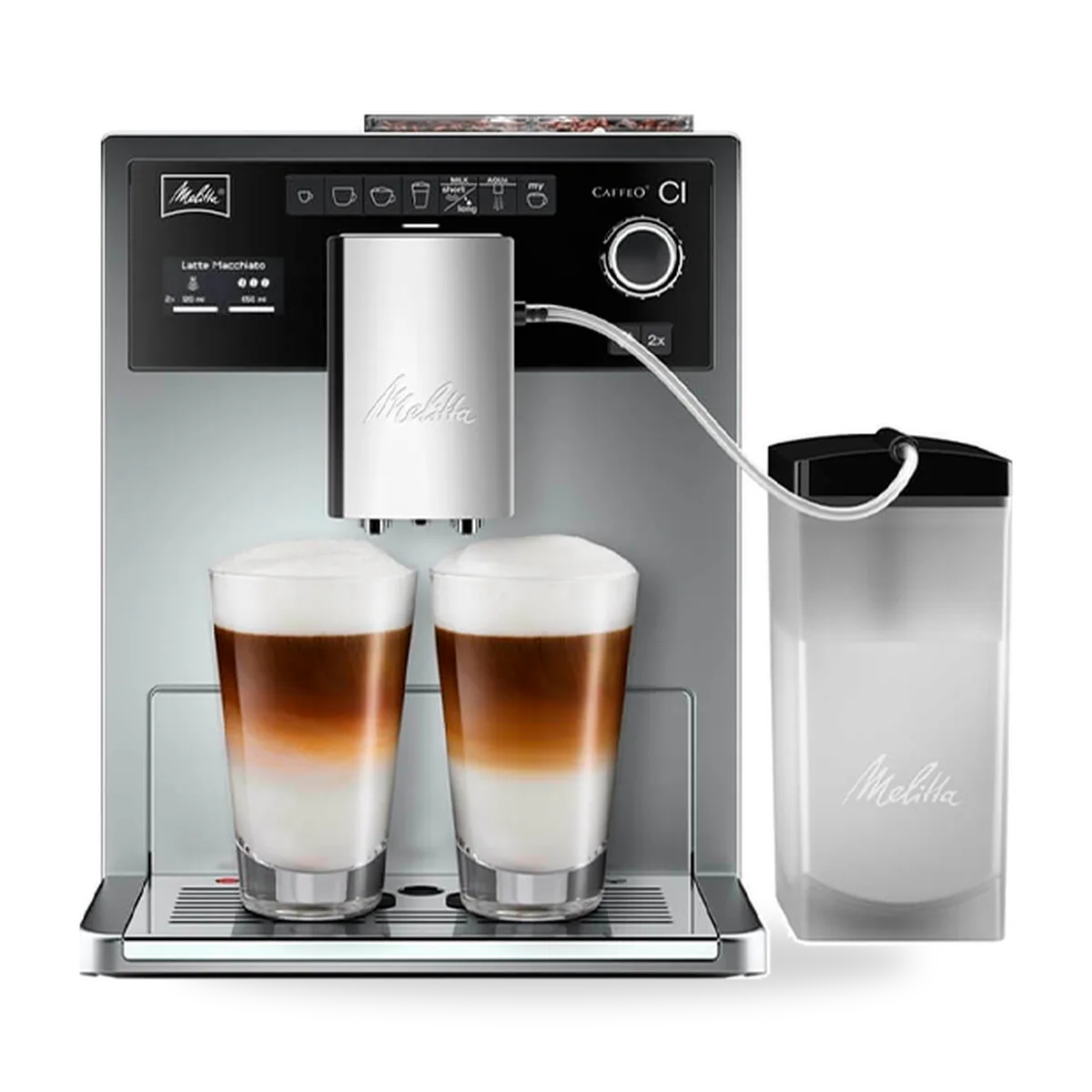 Автоматическая кофемашина Melitta Caffeo CI E 970-101 в серебристом корпусе