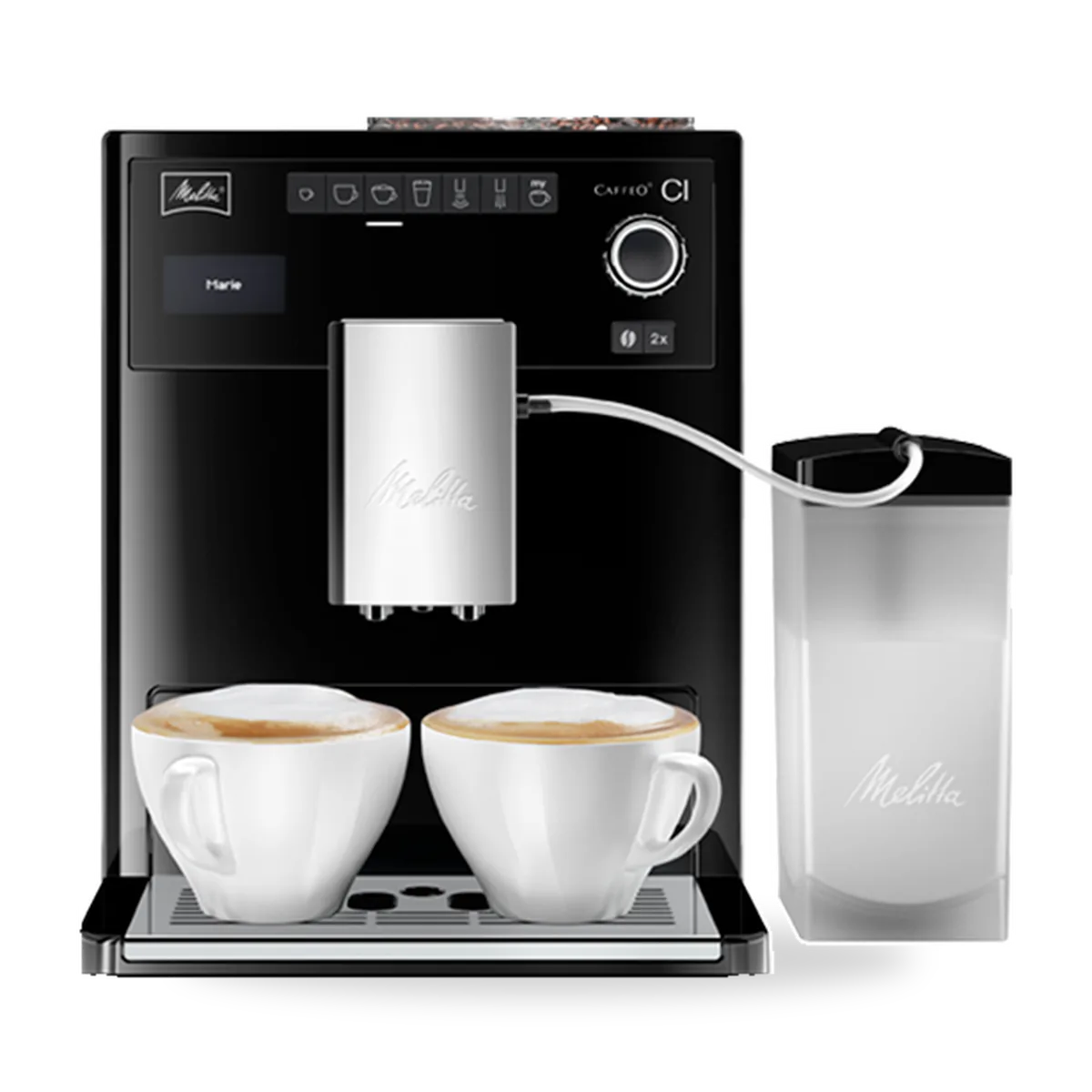Автоматическая кофемашина Melitta Caffeo CI E 970-103 в чёрном корпусе