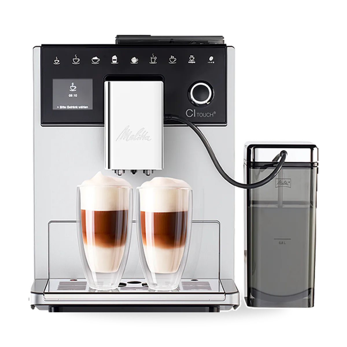 Автоматическая кофемашина Melitta Caffeo CI Touch F 630-101 в серебристом корпусе