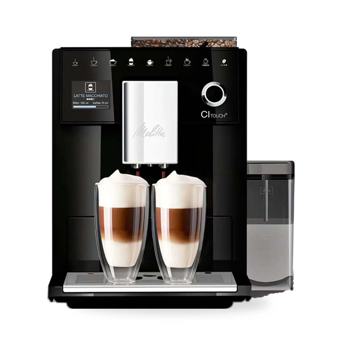 Автоматическая кофемашина Melitta CI Touch F 630-112 в чёрном корпусе