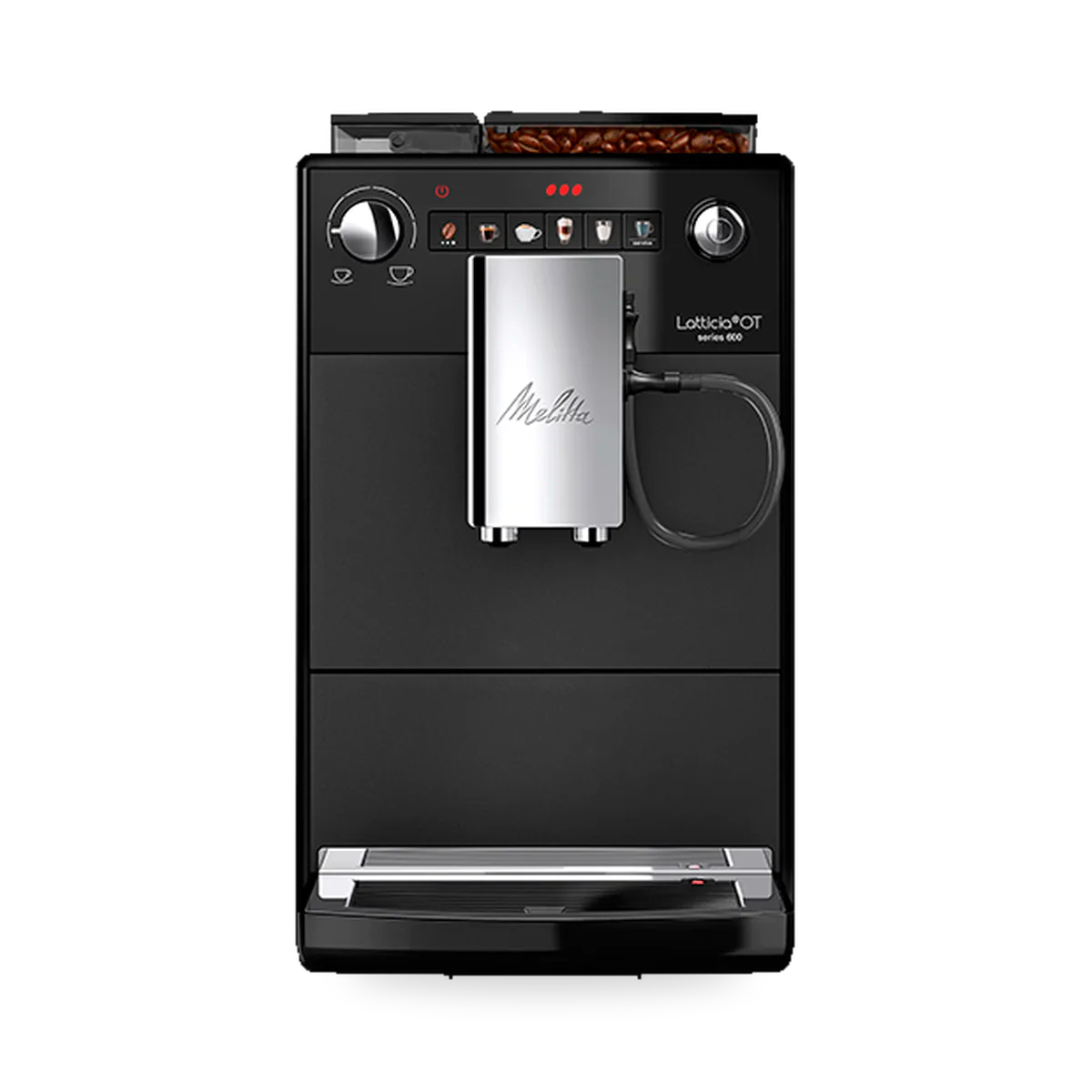 Автоматическая кофемашина Melitta Caffeo Latticia OT F 300-100 в чёрном корпусе