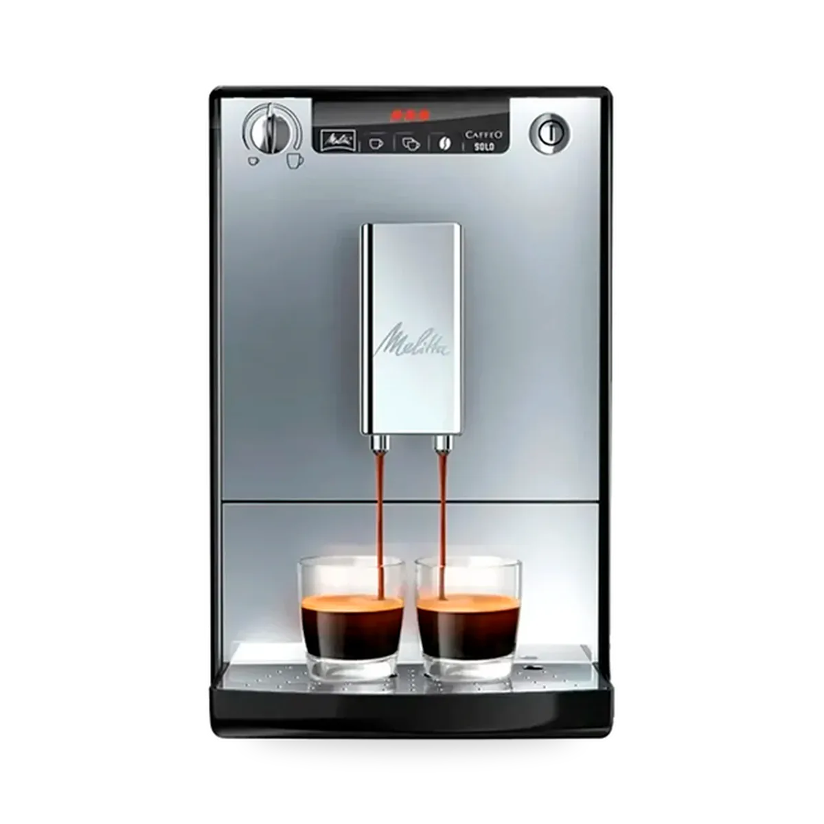 Автоматическая кофемашина Melitta Caffeo Solo E 950-203 в серебристом корпусе