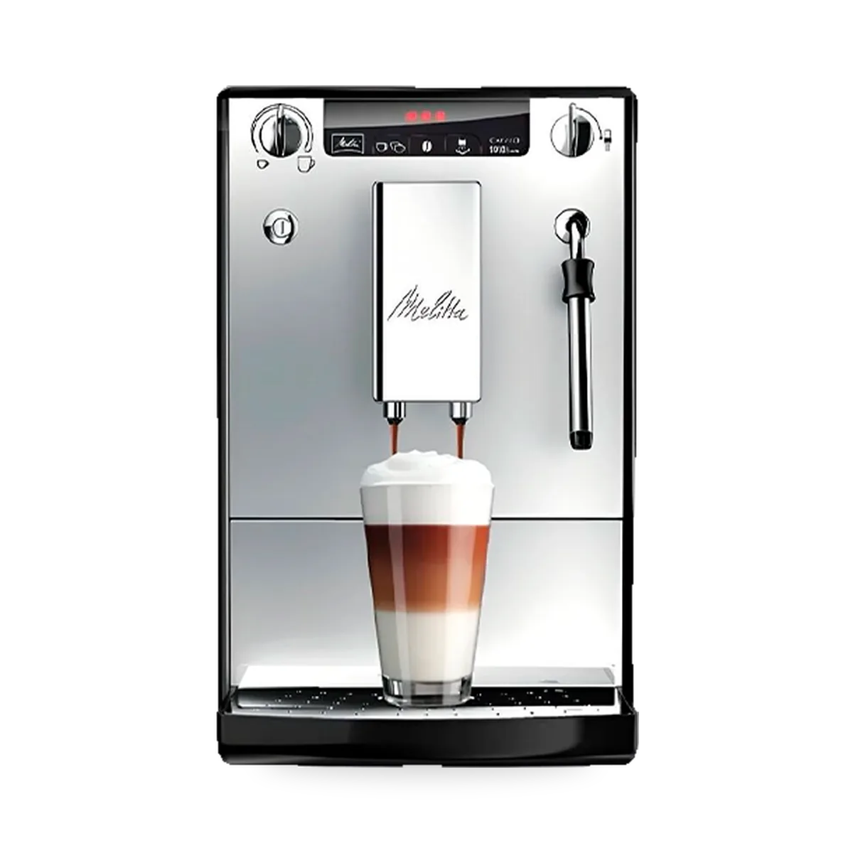 Автоматическая кофемашина Melitta Caffeo Solo & Milk E 953-102 в серебристом корпусе