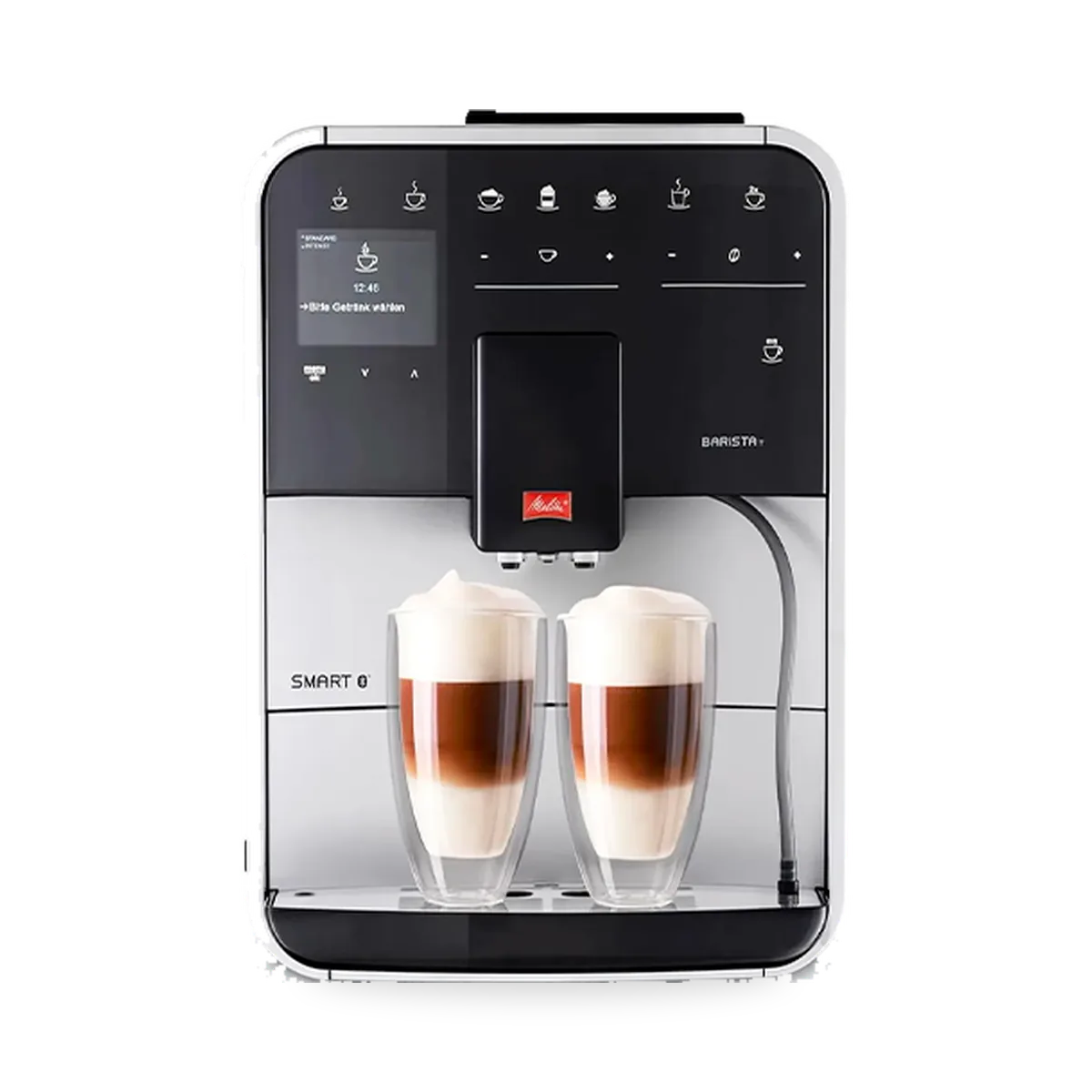 Автоматическая кофемашина Melitta T Smart F 831-101 в чёрно-серебристом корпусе