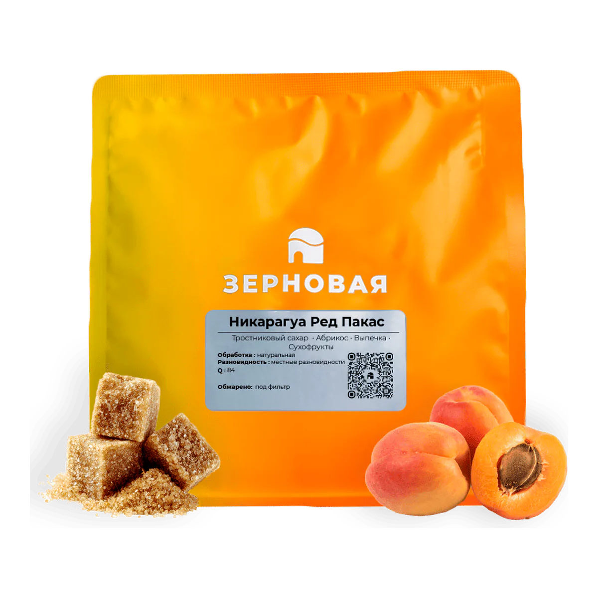 Пачка кофе Зерновой «Никарагуа Ред Пакас», 200 г, зерно