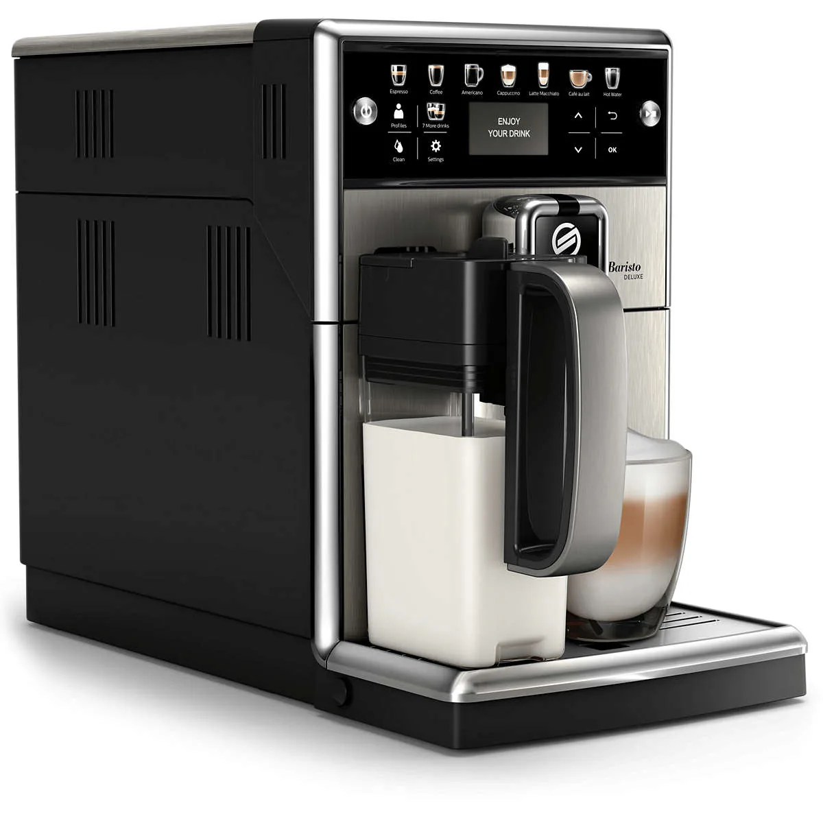 Кофемашина Saeco PicoBaristo Deluxe SM5573/10, вид сбоку