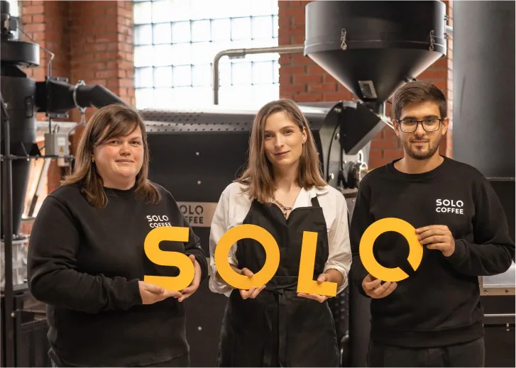 Команда Solo Coffee на производстве