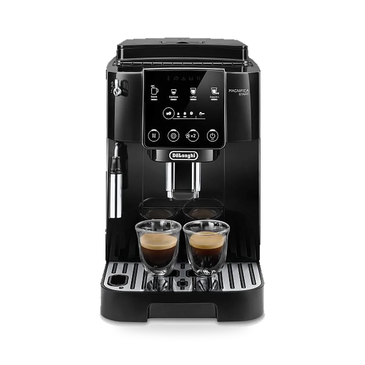 Кофемашина De’Longhi Magnifica Start ECAM220.21.B, чёрная, на белом фоне
